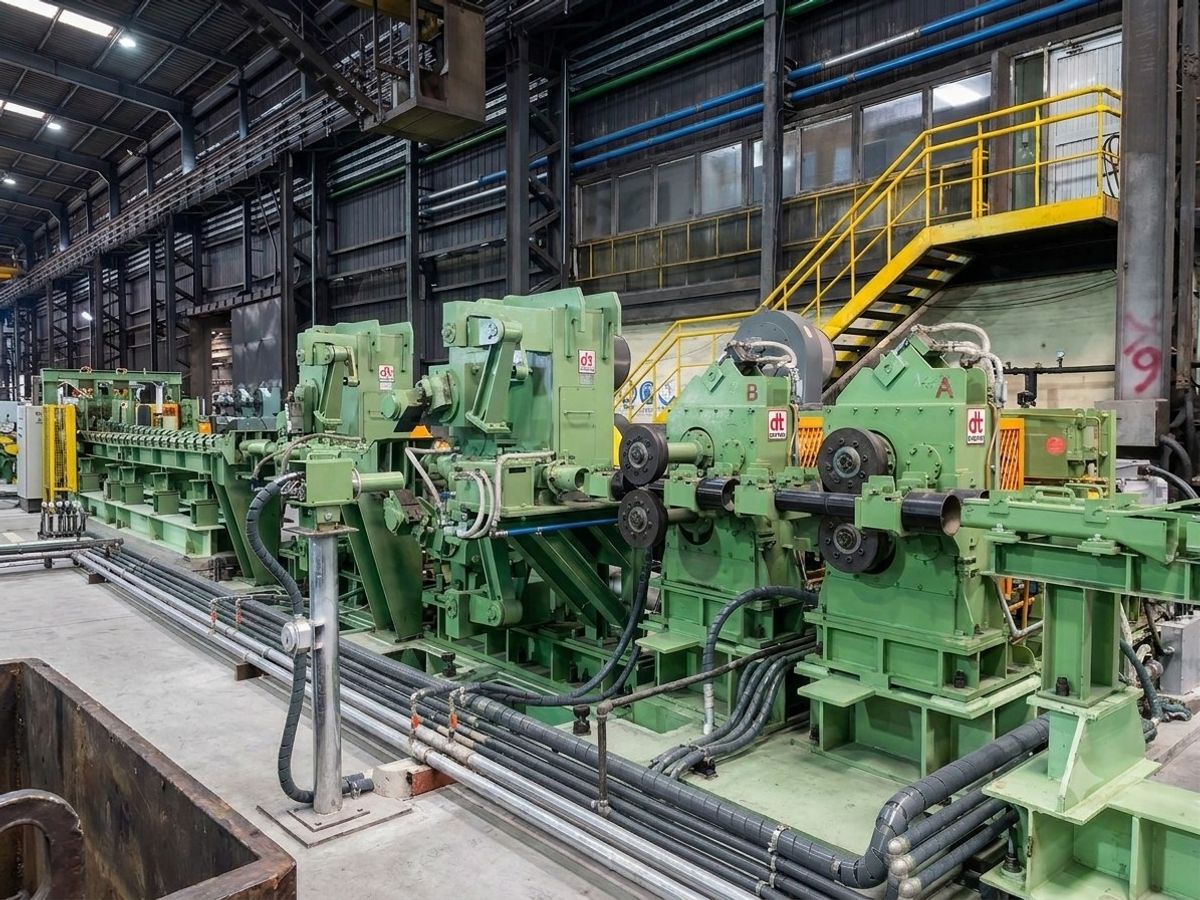 Flying Shear in a rolling mill production line