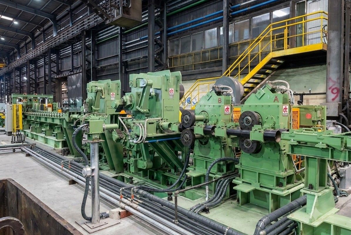 Flying Shear in a rolling mill production line